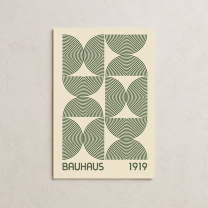 Bauhaus Green Half Posteri