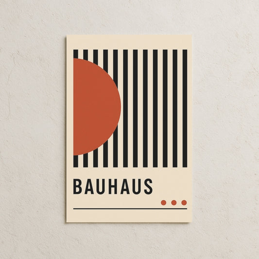 Bauhaus Half Orange Posteri