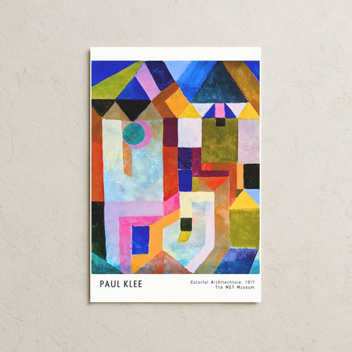 Paul Klee - Colorful Architecture, 1917 Posteri