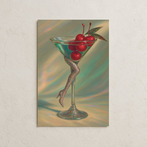 Martini Bardağında Işıltılı Dans Posteri