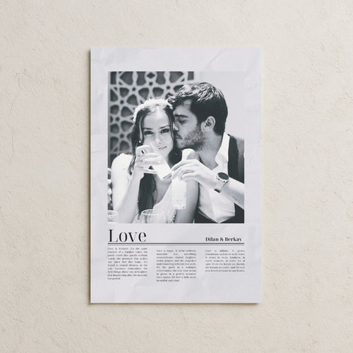 kişiye özel (love) poster
