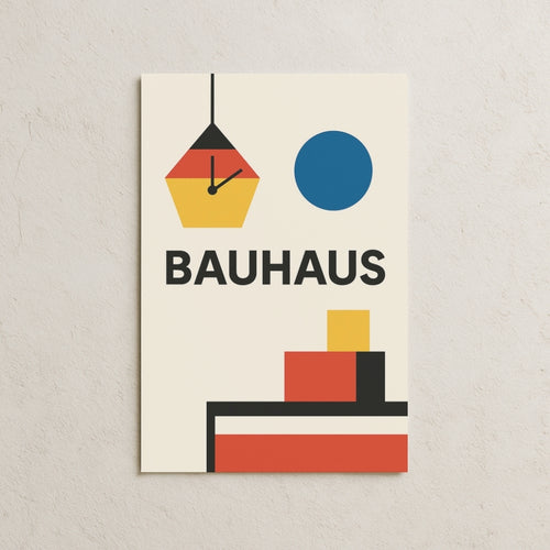 Bauhaus Geometric Posteri