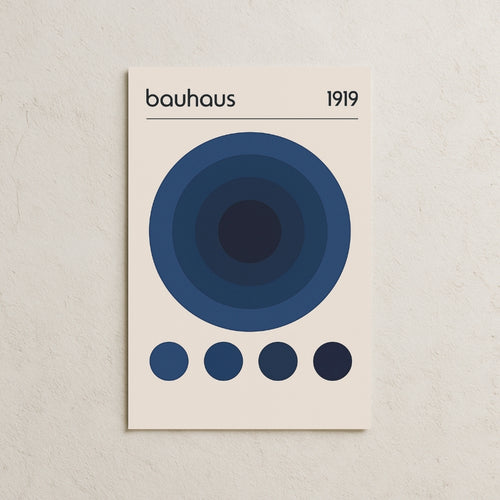 Bauhaus Deep Blue Posteri