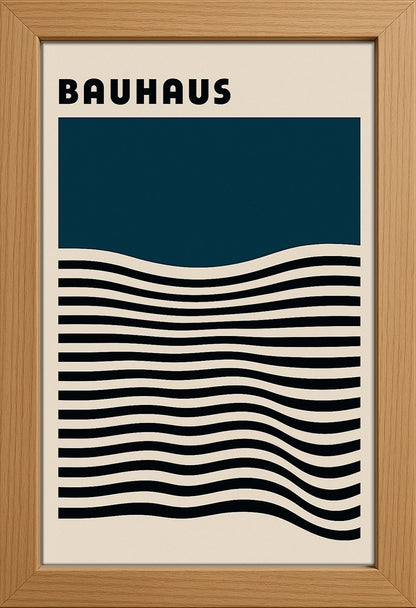 Bauhaus Blue Waves Posteri