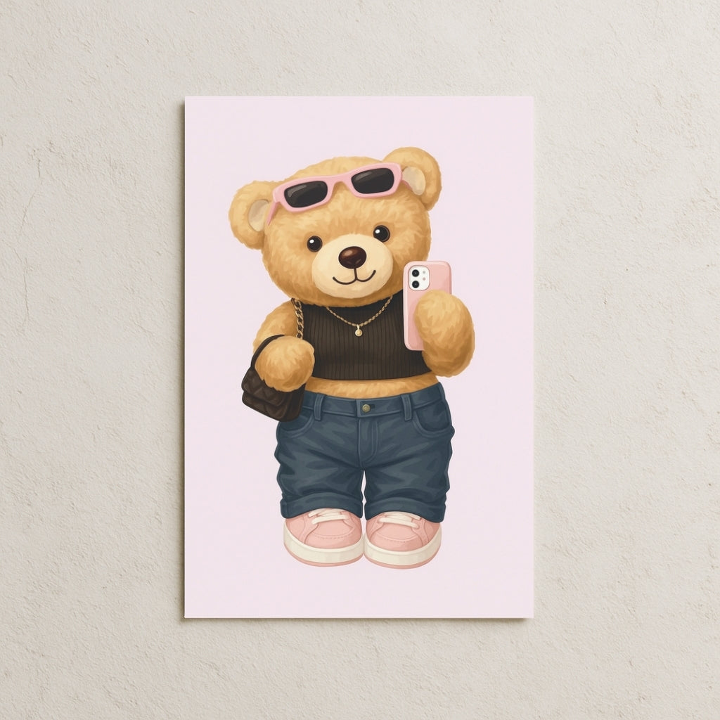 Fotoğraf Çeken Ayıcık Posteri