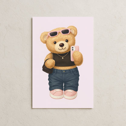 Fotoğraf Çeken Ayıcık Posteri