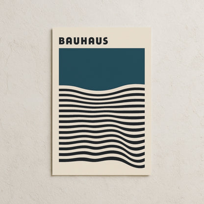 Bauhaus Blue Waves Posteri