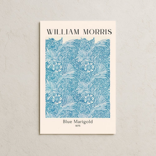 William Morris Blue Marigold Posteri