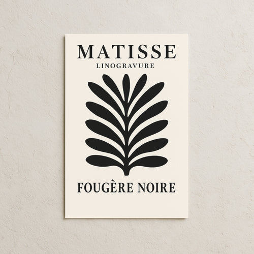 Matisse Fougere Noire Posteri