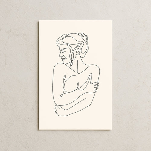 Kadın Silüeti Posteri-4