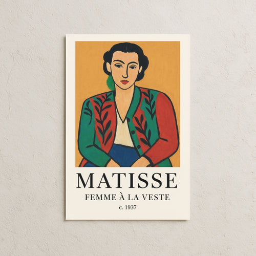 Matisse Femme A La Veste Posteri