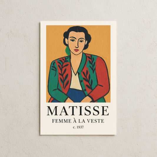 Matisse Femme A La Veste Posteri