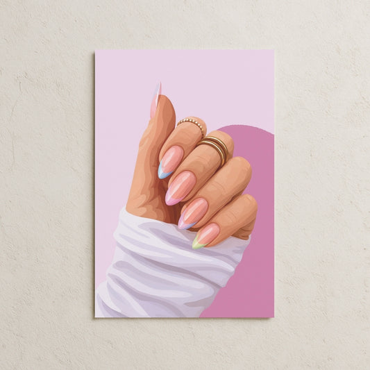 Pembe Ojeli Tırnaklar Posteri