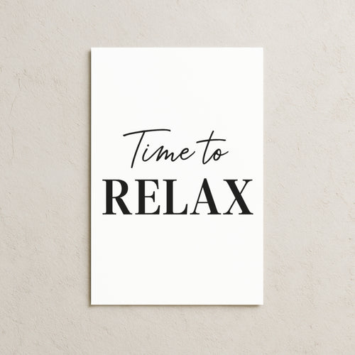 Time To Relax Posteri