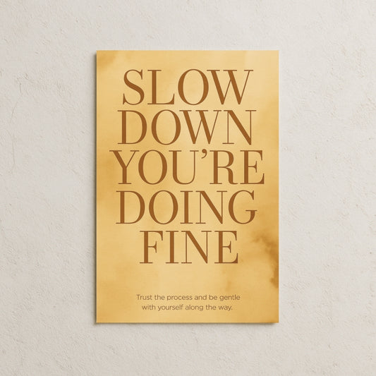 Slow Down... Posteri