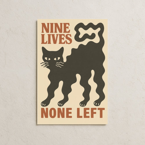 9 Canlı Kedi Posteri