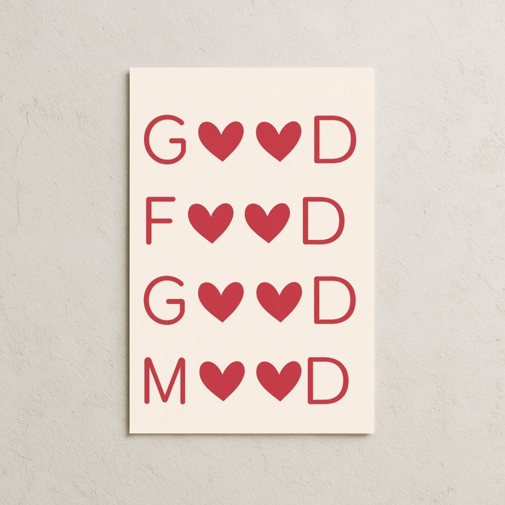 Good Food Good Mood Posteri