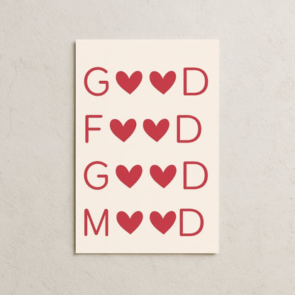 Good Food Good Mood Posteri