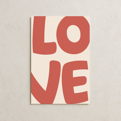LOVE (red) Posteri