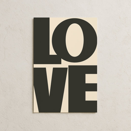 LOVE (black) Posteri