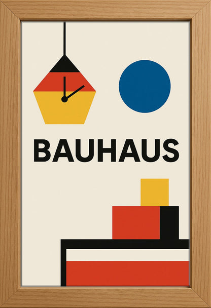 Bauhaus Geometric Posteri