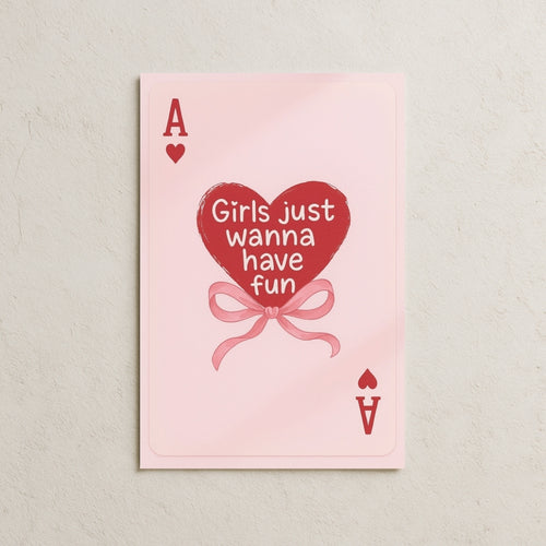 Girls Just Wanna Have Fun Kart Posteri