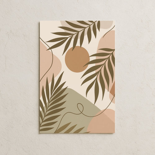 Yapraklar ve Pastel Tonlar Posteri-1