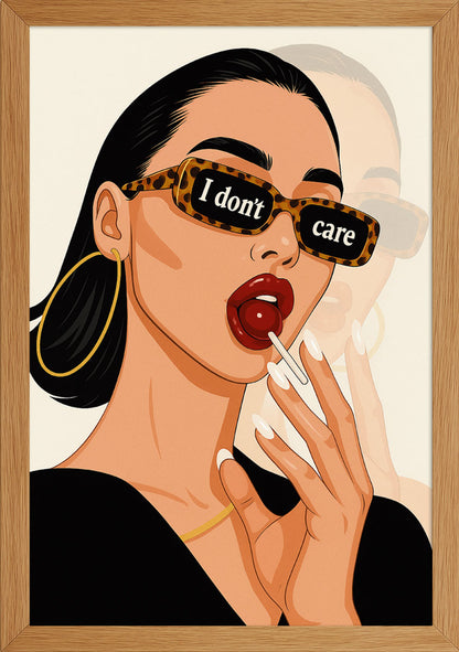 I Don't Care Kadın Posteri