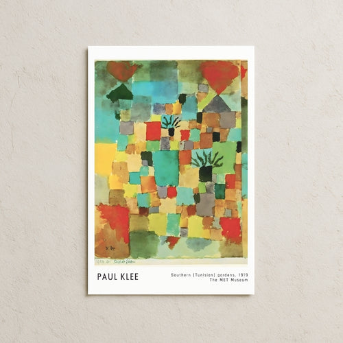Paul Klee - Southern (Tunisian) Gardens, 1919 Posteri