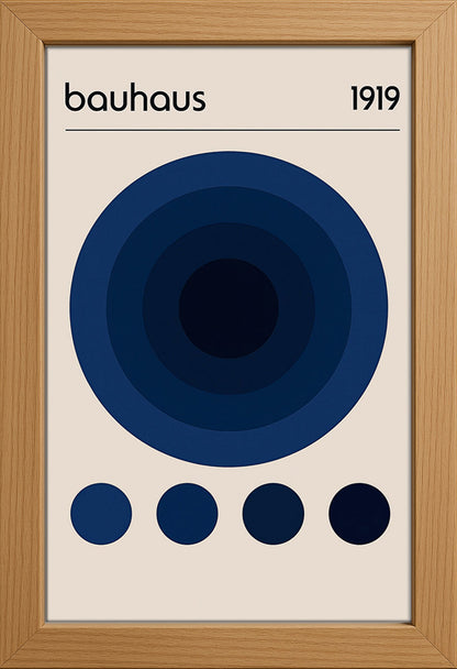 Bauhaus Deep Blue Posteri