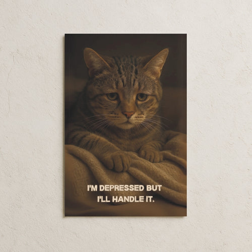 Depresif Kedi Posteri