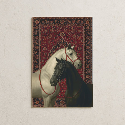 Siyah Beyaz At Posteri