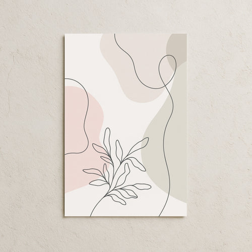 Soft Renkler ve Çizgisel Formlar Posteri-2