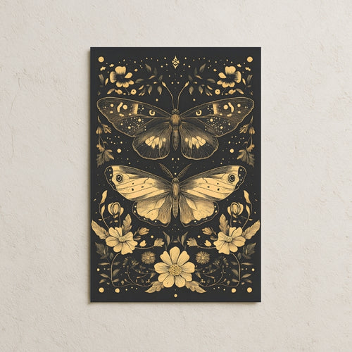 Çiçekler ve Kelebekler Posteri