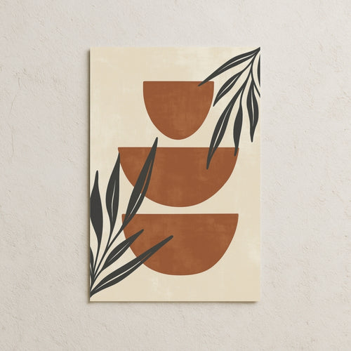 Turuncu Tonda Şekiller Posteri