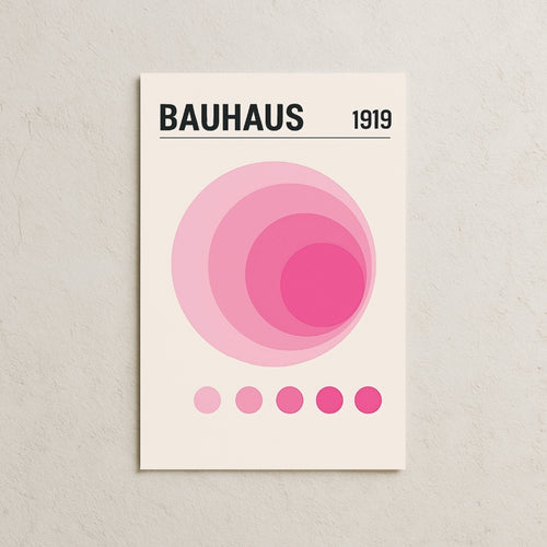 Bauhaus Pink Posteri