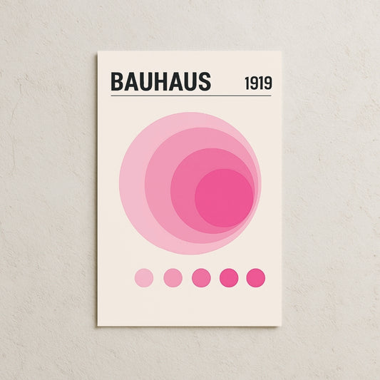 Bauhaus Pink Posteri
