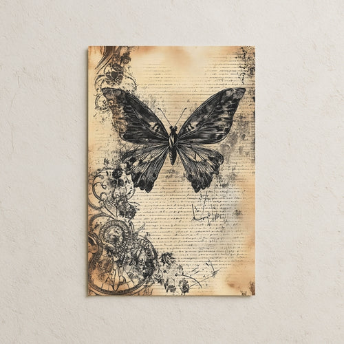 Defter Kağıdı ve Kelebek Posteri