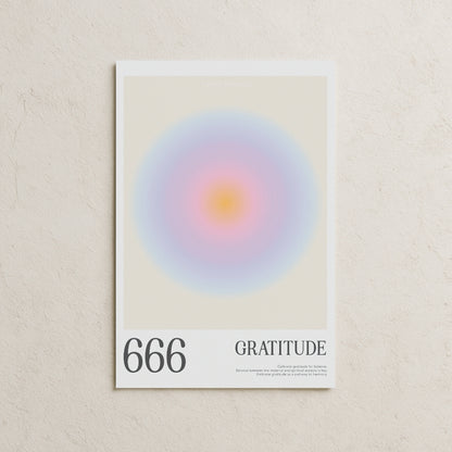 666 Gratitude Posteri