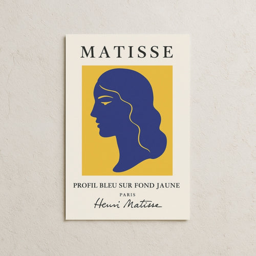 Matisse Profil Bleu Posteri