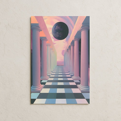 Pembe Sütunlu Koridor Posteri