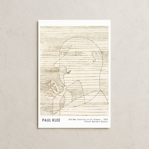 Paul Klee - Old Man Counting On his Fingers, 1929 Posteri