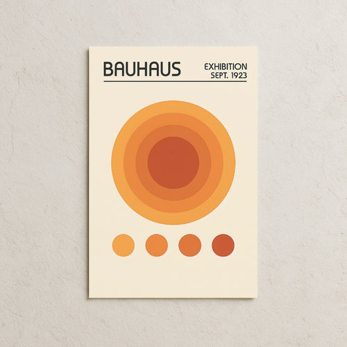 Bauhaus Orange Eye Posteri
