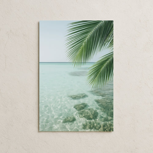 Deniz ve Palmiye Yaprakları Posteri