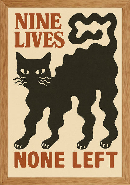 9 Canlı Kedi Posteri