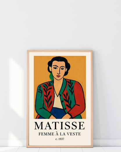 Matisse Femme A La Veste Posteri