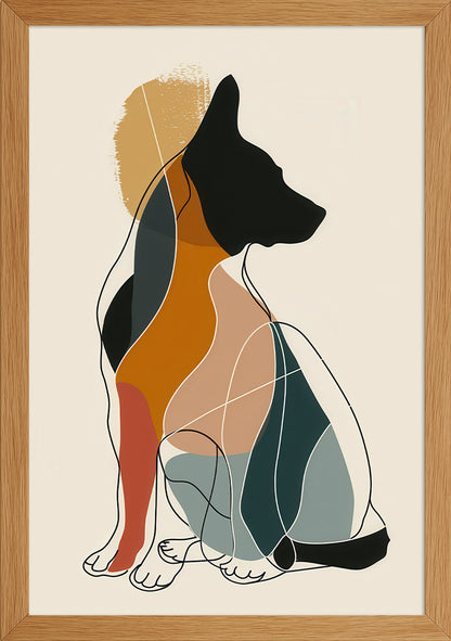 2 Boyutlu Çizim-Köpek Posteri-3