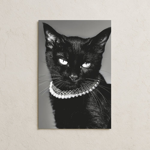 İnci Kolyeli Kedi Posteri