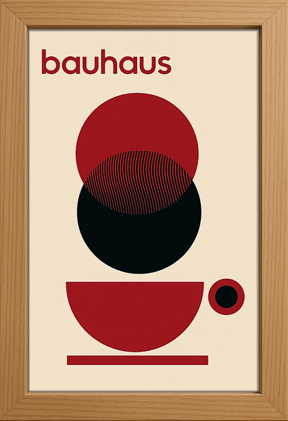 Bauhaus Red Cup Posteri