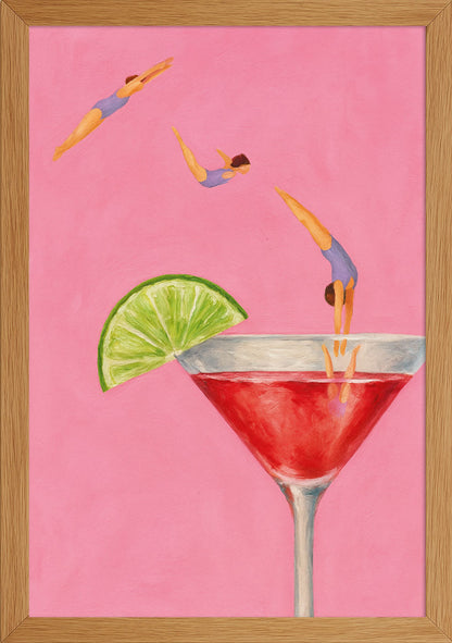 Martini Bardağına Serbest Dalış Posteri